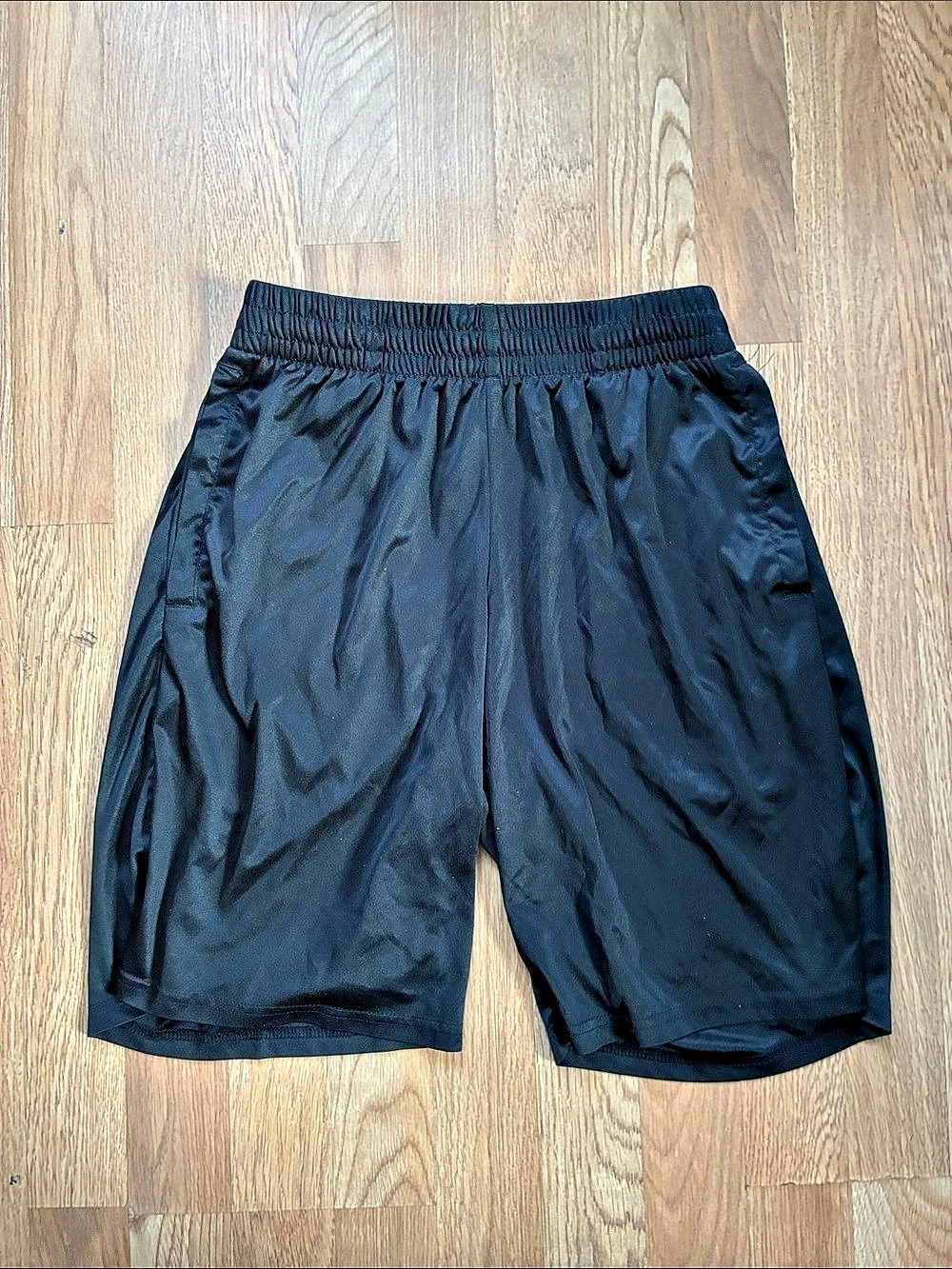 Boys Size 7 Black Athletic Shorts Like New